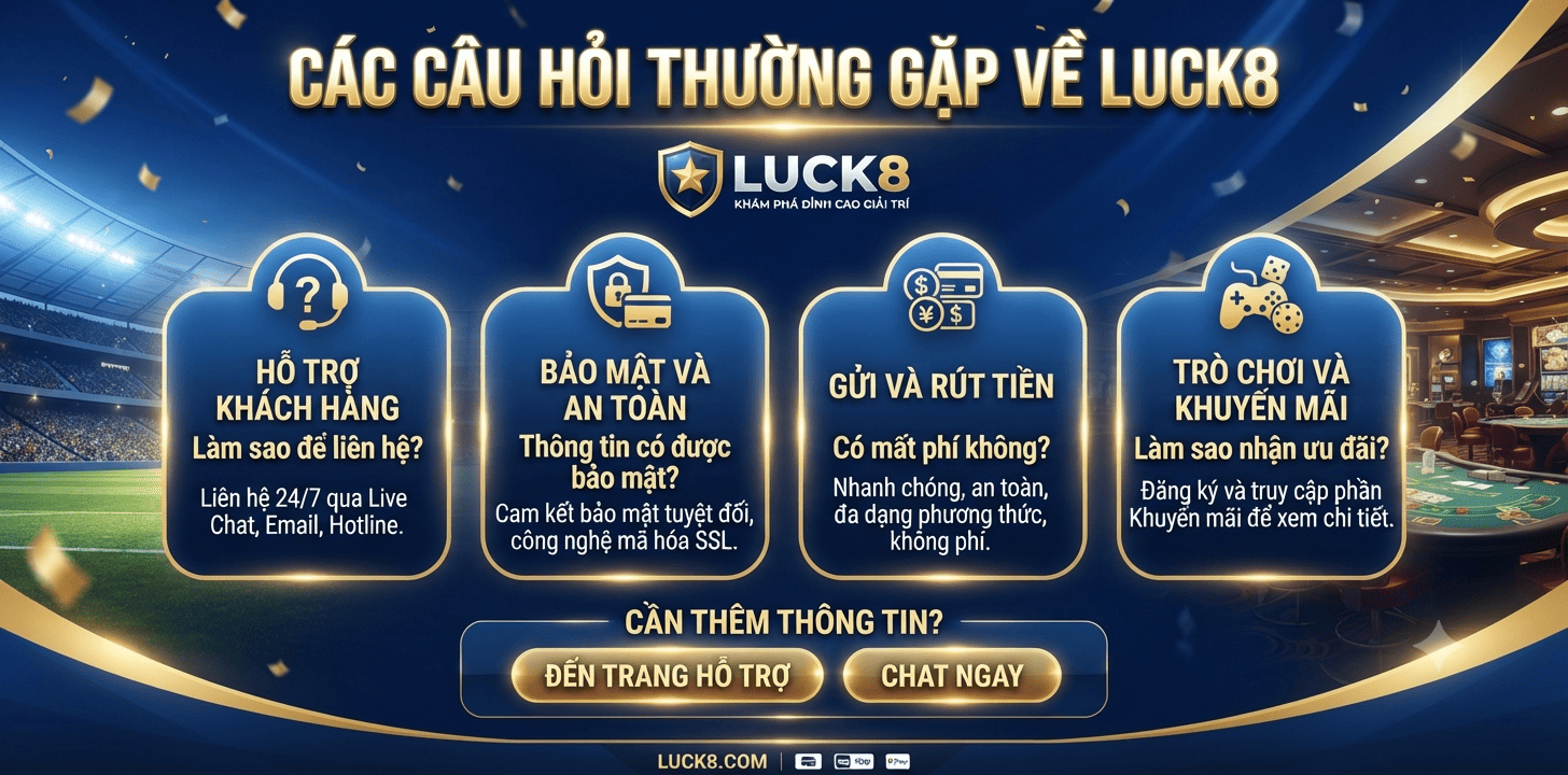 Các câu hỏi thường gặp về LUCK8